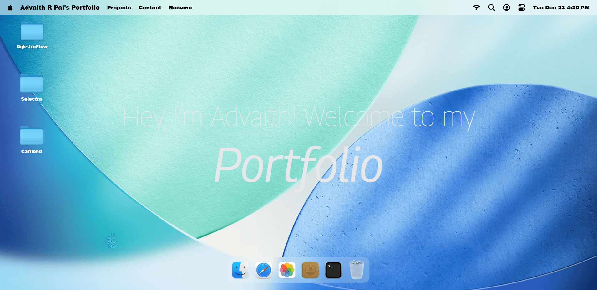 MacOS Portfolio